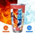 thumbnail image 6 of Saiise Bluey Print Tumbler 20 Oz Stainless Steel Vacuum Insulated with Straw Coffee Cup for Home,Office,Outdoor Works Great for Ice Drinks and Hot Beverage, 6 of 8