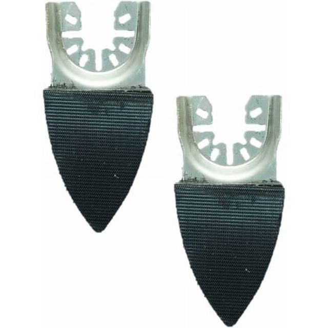 PinesC 2pcs 3886mm Triangular Polishing Disc Self-adhesive Flocking Sandpaper Universal Treasure Accessories Finger Sand Base,