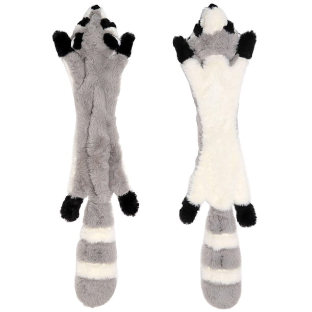 Juguetes para perros sin relleno, juego de juguetes para masticar sin relleno para perros con ardilla y mapache, juguete de peluche chirriante para perros medianos y grandeshttps://www.walmart.ca/en/