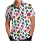 thumbnail image 2 of Ceisia Men's Regular Loose Short-Sleeve Mardi Gras Themed Shirt Carnival Element Print Spring Summer Shirt Gift, 2 of 6