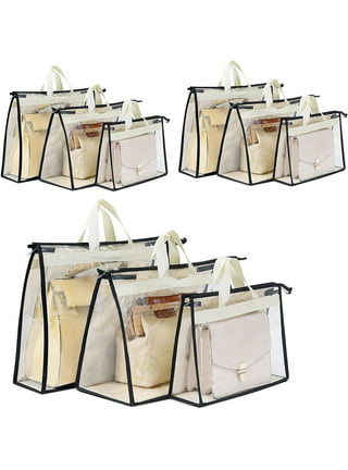 Handbag Storage Organizer Dust Bags Purses Handbags Dust Cover Closet Clear  Purse Protector Storage Bag Closet Bag Organizers 2024 - US $6.49