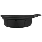 Performance Tool W4071 4.5 Gallon Oil Drain Pan, Carrying Handle, Easy-Pour Spout, High-Density Polyethylene, Black