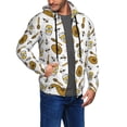 thumbnail image 2 of Honeii Honey Print Hoodies for Men, Pullover & Full Zip, Breathable Zip up Hoodie, Sweatshirt-Small, 2 of 5