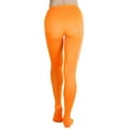 thumbnail image 2 of ToBeInStyle Women's Opaque Full Footed Panty Hose Leggings Tights Hosiery - Neon Orange - One Size: Regular, 2 of 4