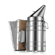 Bee Hive Smoker - Bee Keeper Smoker Beekeeping Equipment Tool Stainless Steel with Heat Shield Protection and Mounting Hook