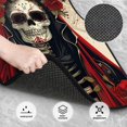thumbnail image 3 of Balery Gothic Skull With Roses Juego de 4 Alfombrillas para Auto, Revestimientos de Caucho Resistente, Diseño Antideslizante, 3 of 7
