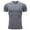 Grey, variant on Workout Shirts for Men Compression Shirts Short Sleeve Base Layer Athletic Undershirt Gear T Shirt Black