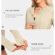 thumbnail image 5 of Craaazy Women Casual Full Zip Jacket, Solid Color Long Sleeve Sun Protection Top, Slim Fit with Thumb Holes and Pockets for Daily Wear Gifts, 5 of 8