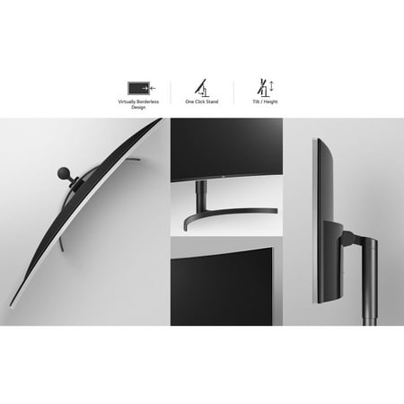 LG - 38” UltraWide Curved WQHD+ IPS HDR10 Monitor (HDMI) - Black