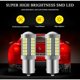 thumbnail image 3 of Bombillas LED de señal de giro 1156 BA15S P21W 5630 33SMD, 900 LM, luz de marcha atrás superbrillante, luz de freno trasera, luces antiniebla, luz trasera de posición, 12-30 V, 3,6 W (4 unidades), 3 of 4