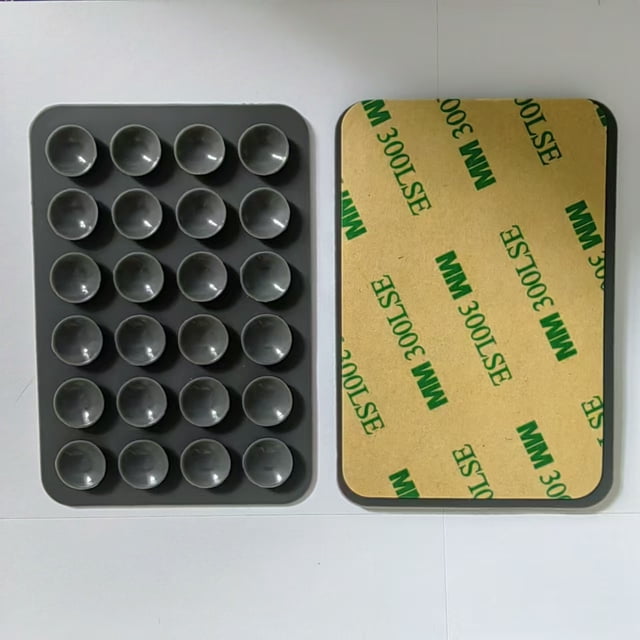 Funda de cuero con ventosa de silicona cuadrada de 24 granos, ventosa de arco, ventosa de silicona para teléfono móvil