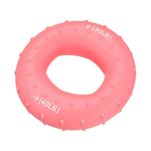 Uxcell 2.76" 30/40 Lbs Pink Hand Grip Strengthener Hand Grip Ring for Strength Training