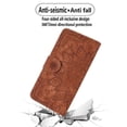 thumbnail image 4 of LEDEX Embossed Mandala Flip Wallet Case with Card Holder Leather Kickstand Magnetic Shockproof Cover with Credit Card Holder Stand for iPhone 14 (Purple), 4 of 7