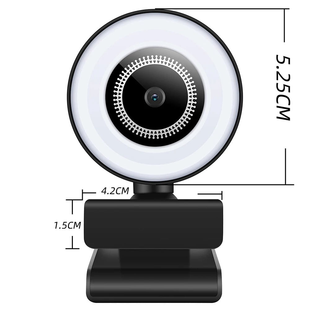 4K 2K 1080P Webcam Light Control Full HD 8MP Webcam PC Laptop Auto  Live Streaming Flexible with Microphone Live Broadcast