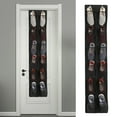 thumbnail image 2 of asddcavvf Door Hanging Shoe Storage Bag 12 Mesh Pockets Hanging Shoe Rack Holder Behind The Door With 2 Metal Hook Doors, 2 of 8
