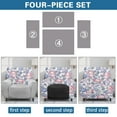 thumbnail image 6 of FOR U DESIGNS Axolotl Flower Pattern Recliner Chair Covers Breathable Sofa Couch Cover with Armrest, Stretch Recliner Couch Covers Furniture Protector for Pet,Kids, 6 of 8