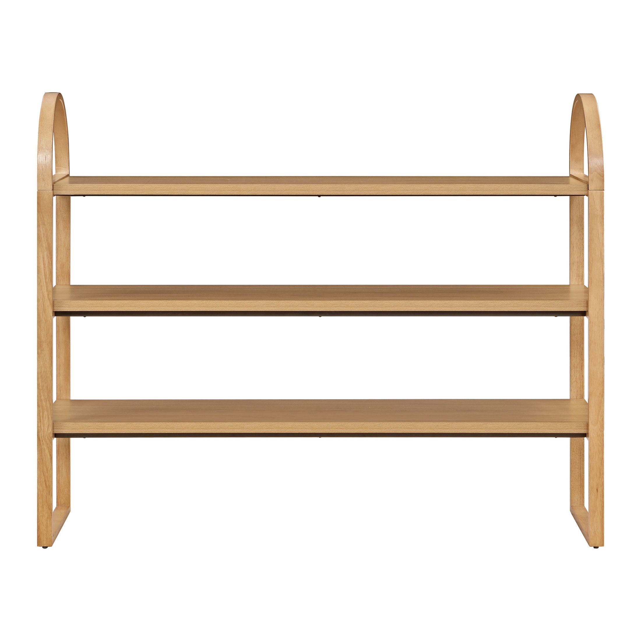 Beautiful 3-Shelf Open Bookcase by Drew Barrymore, Adult, Warm Honey Finish