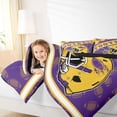 thumbnail image 4 of jejeloiu Boys Ball Game Twin Comforter Sets,Yellow Rugby Helmet Bedding Set For Football Lover Reversible 2 Pieces, 4 of 8