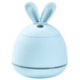 thumbnail image 1 of 200 ml USB Humidificador de aire con forma de conejo, humidificador ultrasónico de vapor frío, adorable minihumidificador de aroma para oficina, hogar, sala de estar, dormitorio, azul, 1 of 5