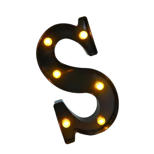 Lámpara de letras de marquesina, letrero del alfabeto iluminado, letras de marquesina iluminadas, luz de letras de marquesina LED para dormitorio de Tamaño pequeño: 472 x 858 x 157 pulgadas