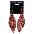 thumbnail image 2 of Mi Amore Flower Dangle-Earrings Red/Multicolor, 2 of 2