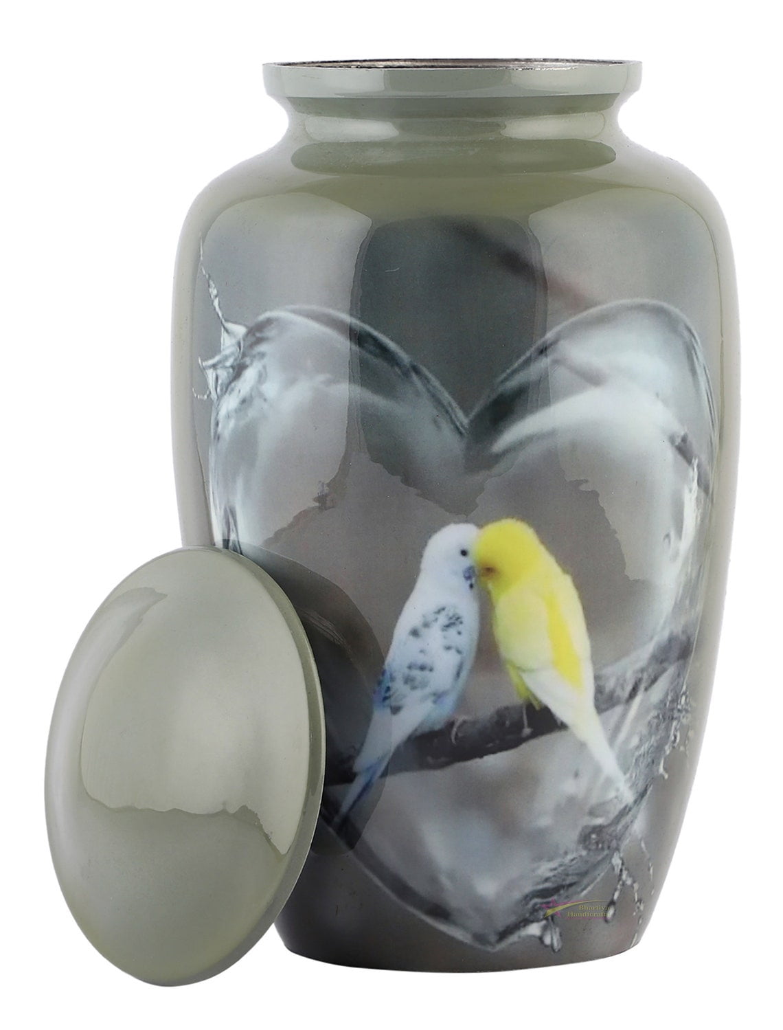 Urns for Human Ashes Adult Size Handcrafted Cremation Funeral Burial Decorative Urns with Velvet Bag – Secure Screw Top Seal - Protective Coating 200Cu/In