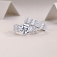 thumbnail image 5 of 3 Carat Moissanite Engagement Ring D Color VVS1 Clarity Moissanite Wedding Sets for Women S925 Sterling Silver Bridal Sets Wedding Rings Size 5-9, 5 of 11