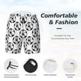 thumbnail image 3 of Yiaed Happy Football Print Mens Swim Trunks Bathing Suit Compression Liner Beach Swim Shorts Swimwear Quick Dry Zipper Pocket No-Chafing Board Short-X-Large, 3 of 6