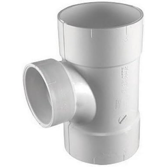 Charlotte Pipe Schedule 30 3 in. Hub x 3 in. Dia. Hub PVC Sanitary Tee