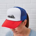 thumbnail image 5 of CafePress - VINTAGE TRAINS - Adjustable Unisex Printed Trucker Hat with Mesh Back, 5 of 10