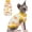 Yellow, variant on UOSIA Sphynx Cat Clothes Soft Hairless Shirt Turtleneck Pullover Kittens Pajamas Sweater for Cornish Rex, Devon Rex