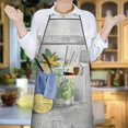thumbnail image 5 of Aprons with Pockets Fruit Juice Lemon Bib Apron Cool Adjustable Apron for Anniversary Bridal Shower Wedding, 5 of 7