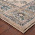 thumbnail image 6 of 8' X 11' Ivory Blue Gold And Grey Oriental Power Loom Stain Resistant Area Rug, 6 of 7