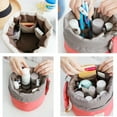 thumbnail image 5 of Cosmetic Bags Women Makeup Bags Drawstring Bucket Toiletry Bag Bathroom Storage Carry Cases Waterproof Make up Pouch Foldable Travel Cosmetic Organizer, 5 of 5