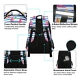 thumbnail image 4 of FORMRS Kids School Backpack Elementary Student Unisex Travel Bookbag with Reflective Stripes, Blue Hand Drawn Sailboats, 4 of 7