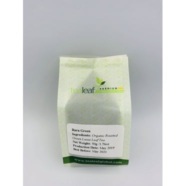 RARA GREEN (Organic Roasted loose leaf Green tea) | 50g/ 1. 7 oz makes approx. 25 Cups | Eco-Friendly Packaging