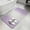 Lilac, Lavender, Cream, variant on Haze Blue White Ombre Striped Washable Area Rugs for Living Room Bedroom, Large Non Slip Indoor Floor Carpet Absorbent Farmhouse Vertical Stripes Door Mat Rugs for Bathroom Entryway 63"x90.6"