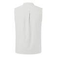 thumbnail image 3 of Gamivast Linen Tank Tops for Men Band Collar Sleeveless Beachwear Casual Sleeveless Shirts Regular Fit Solid Lightweight Soft Muscle Shirts Summer Tops, 3 of 4