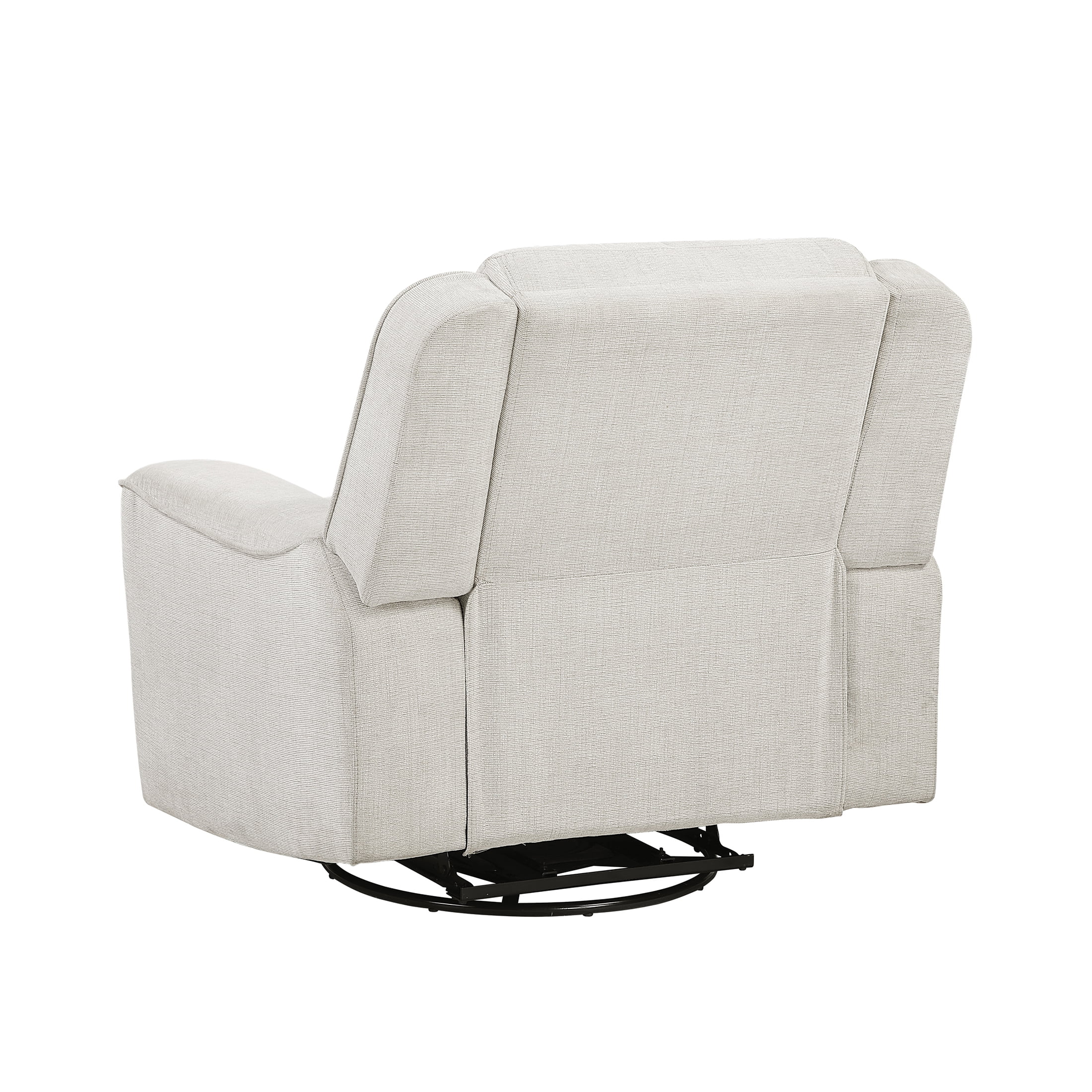 OakvillePark Coraelis Chenille Swivel Reclining Chair, Beige