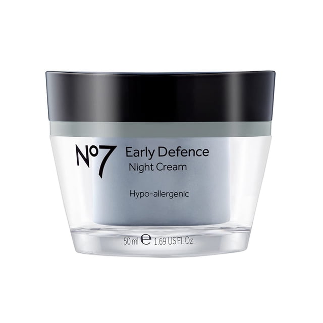 YBQF Early Defence Hypo-Allergenic Night Cream - Lightweight Hydrating Face Cream - Lipopeptides & Vitamin A for Fine Lines and Wrinkles - Night Time Face Moisturizer with Retinyl Palmitate