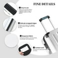 thumbnail image 4 of 2 fundas para asas de equipaje, etiquetas identificadoras con brillantes piedras preciosas azules, fundas para asas de equipaje, accesorios esenciales de viaje para equipaje de avión., 4 of 6