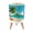Color 4, variant on Beach Small Trash Can with Lid Waves Ocean Water Flowing blue Dreamy Flowing 1.8 Gallon Dog Proof Trash Can Round Garbage Can Waste Bin Wastebasket for Bathroom Bedroom Living Room