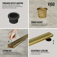 thumbnail image 5 of Vigo Vg07003 36" Linear Shower Drain, 5 of 10