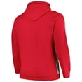 thumbnail image 3 of Men's Fanatics Red/Heather Gray Chicago Bulls Big & Tall Contrast Pieced Stitched Full-Zip Hoodie, 3 of 3