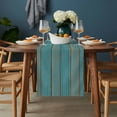 thumbnail image 2 of Teal Wood Grain Table Runner - 70 Inch Long, Kitchen Dining Table Runner Dresser Scarves, Farmhouse Vintage Wooden Rustic Farmhouse Decor for Coffee Tables Wedding Party Banquet, 2 of 8