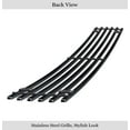 thumbnail image 3 of APS Compatible with Nissan Maxima 2009-2014 Lower Bumper Stainless Steel Black 8x6 Horizontal Billet Front Grill Grille Insert N65225J, 3 of 7