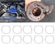 thumbnail image 5 of Turbo Downpipe Junta, Anticorrosión 4 Pernos Turbo Junta De Acero Inoxidable Antioxidante Reemplazo Para GTX30 GT30 GT35 GTX35 GT2871R GT2540R Turbo Para Coche ANGGREK FH1618, 5 of 8