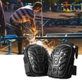thumbnail image 3 of 1 Paire de Genouillères avec Sangles Réglables Coque en PVC Genouillères pour Protection de Travail Intensif Coussin de Protection de Travail, 3 of 8