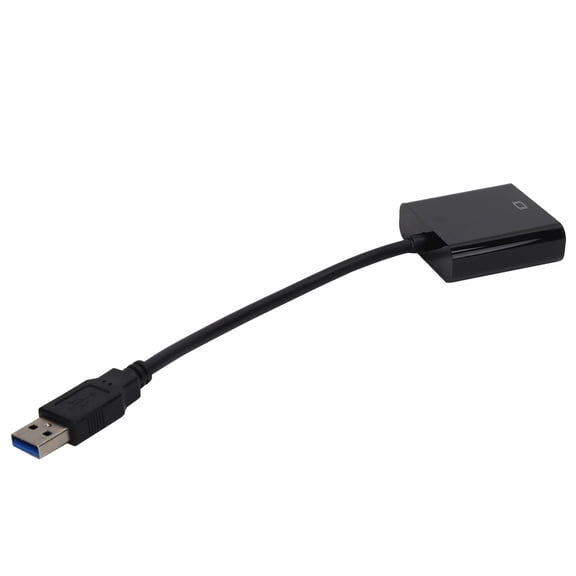 Usb3.0 To Vga Converter Hd 1080p Adapter Cable USB3.0 To VGA Converter 5Gbps HD 1080P Adapter Cable 15Pin Female External Video CardBlack