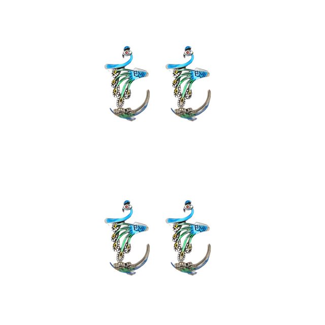 ZLight Knitting Ring Animal Jewelry Gifts Opening Rings Guide Crocheting DIY Daily Sewing Supplies Wedding Using Colorful NJ647 2Set